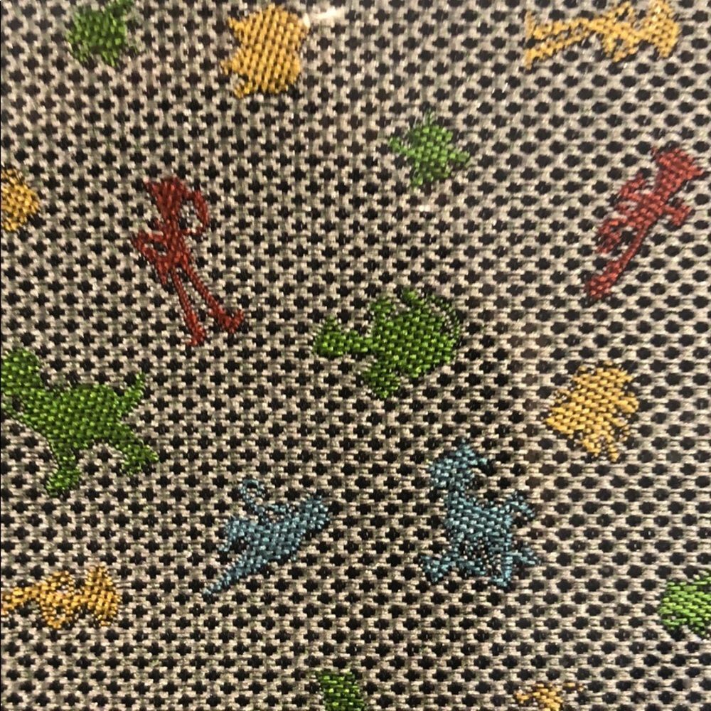 Disney Pixar Poof Slinky 100% Silk Pocket Square 10 inch Square New